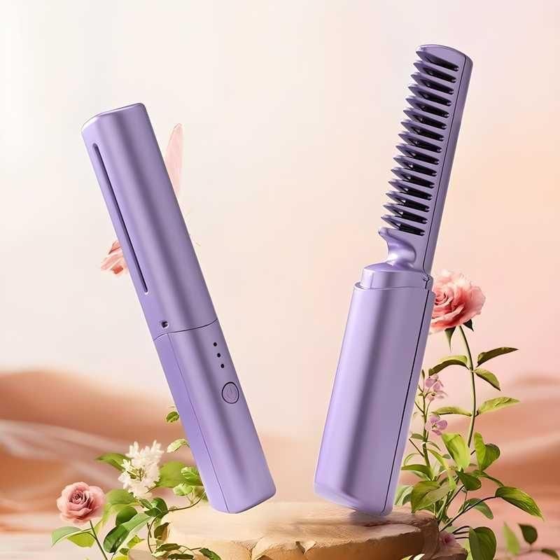 Mintraa SmoothPro™ Mini Cordless Hair Straightener | 200°C Hot Comb