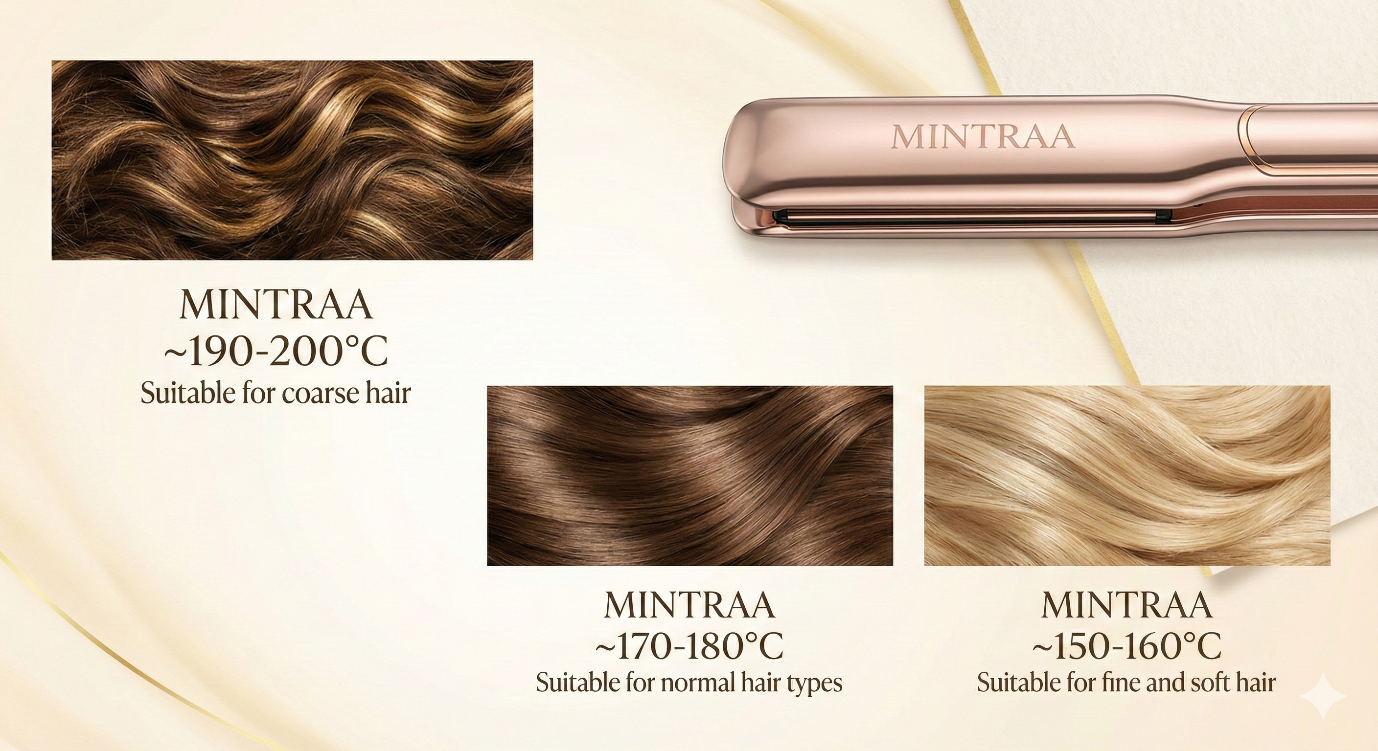 Mintraa SmoothPro™ Mini Cordless Hair Straightener | 200°C Hot Comb