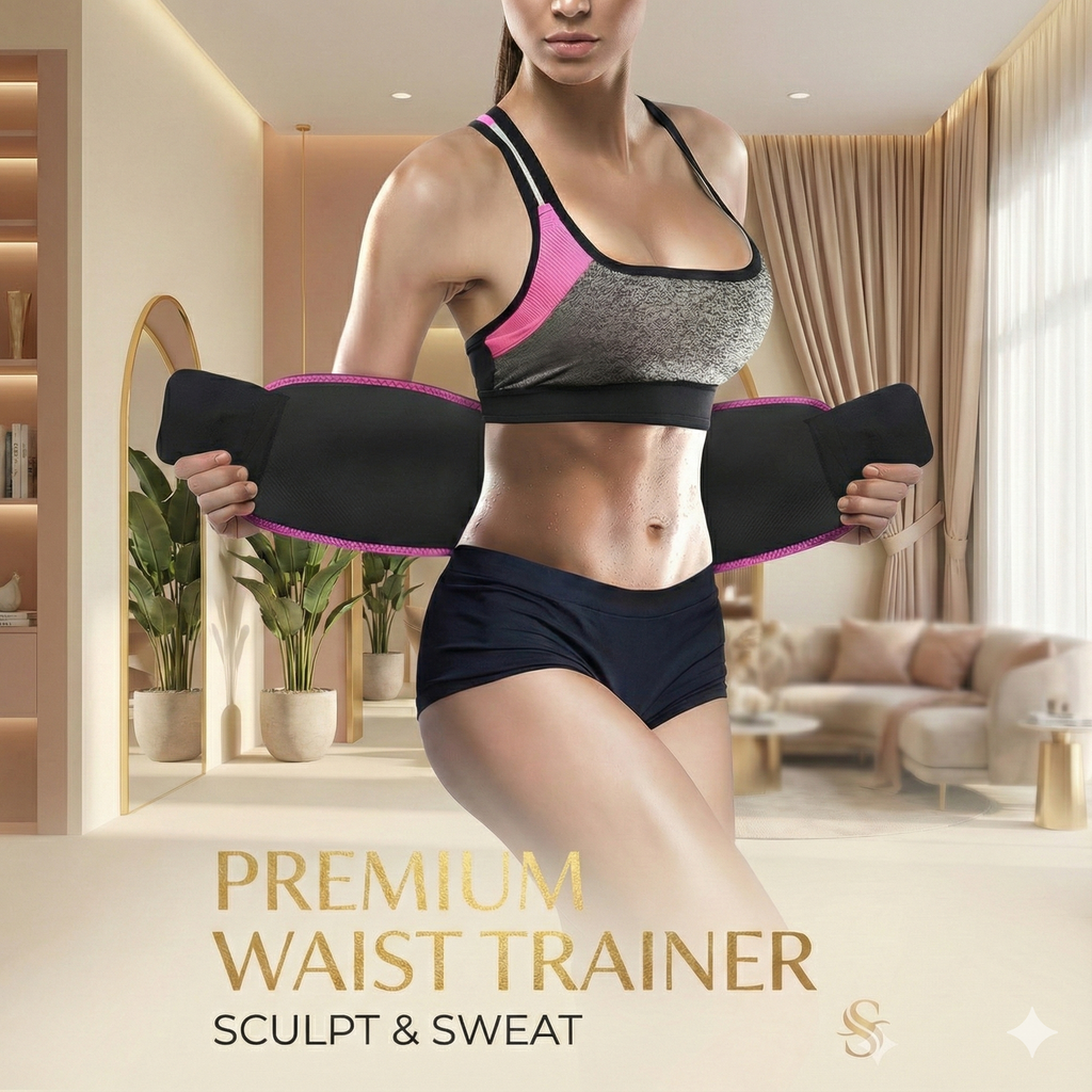 Adjustable Waist Trimmer Belt | Sweat Belt for Men & Women | Core Support